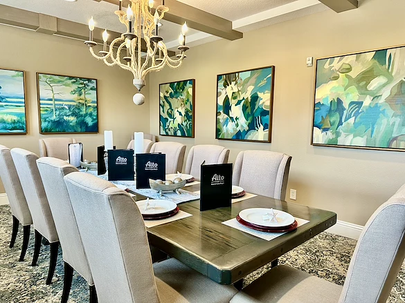 Alto Stuart, senior living community offering assisted living, memory care, and respite care in Stuart, FL, private dining room