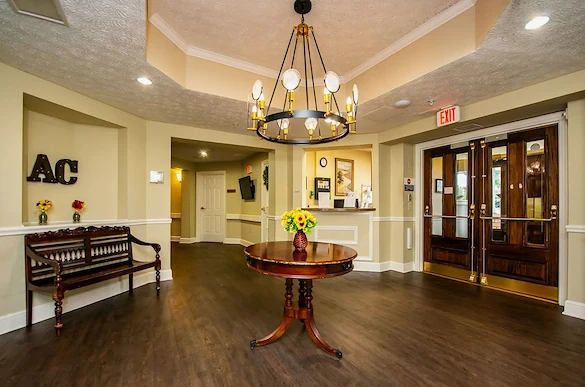 Aberdeen Crossings by New Perspective, senior living community offering assisted living in Highland Heights, OH, entryway