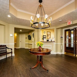 Aberdeen Crossings by New Perspective, senior living community offering assisted living in Highland Heights, OH, entryway