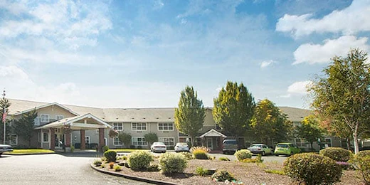 Avamere at Newberg senior living community offering assisted living, memory care, and respite care in Newberg, OR, front exterior