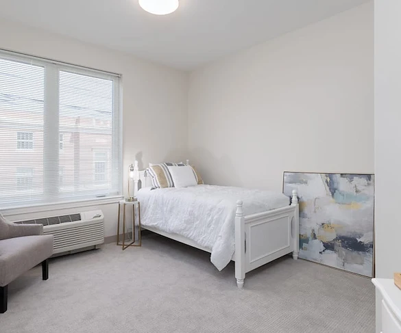 KindCare at Bristol, CT, apartment bedroom