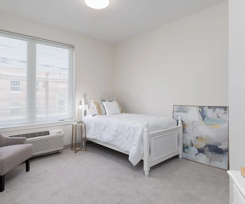 KindCare at Bristol, CT, apartment bedroom