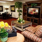 Carolina Estates Gracious Retirement Living Hawthorn Senior Independent Living in Greensboro, North Carolina living room