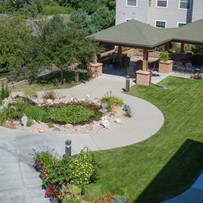 Courtyard with Walking Paths
