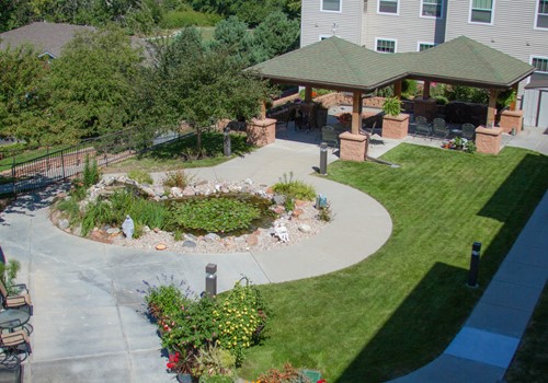 Courtyard with Walking Paths
