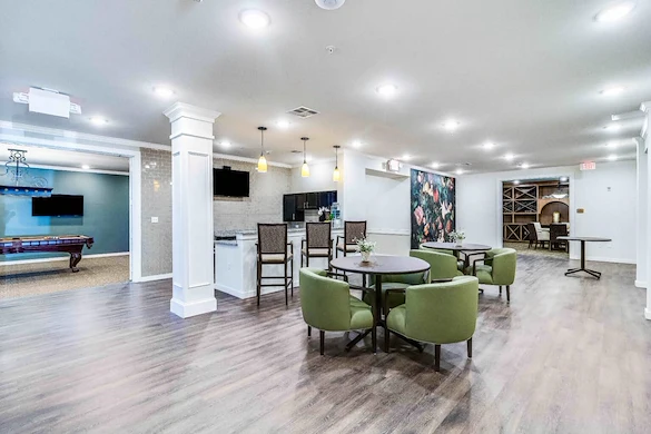 Lounge and drink area at The Vincent Senior Living Community
