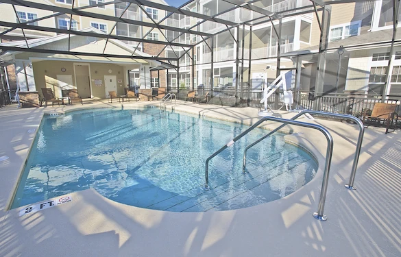 Salishan Gracious Retirement Living Hawthorn Senior Independent Living in Spring Hill, Florida pool