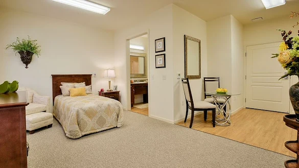 Pomeroy Living Sterling Senior Living apartment bedroom