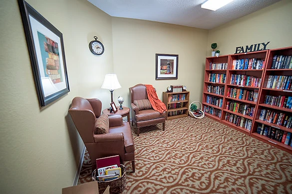 Brookdale Summer Ridge Assisted Living in Rockwall, TX, library
