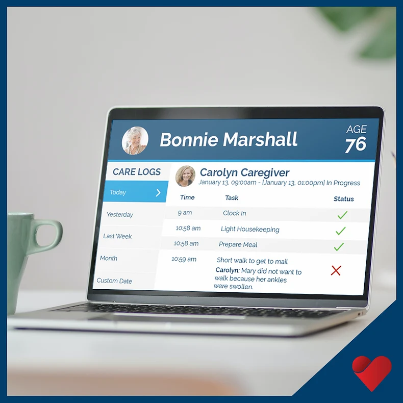 HomeWell Care Services South Denver, CO, online care log