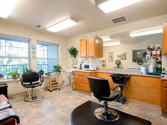 Avamere at Port Townsend Senior Living in Washington beauty hair salon