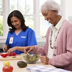 BrightStar Care of Naperville/South DuPage Home Care meal preparation assistance