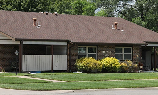 Kidron Bethel Village senior living community and continuing care retirement community (CCRC) offering independent living, assisted living, and respite care in North Newton, KS, exterior