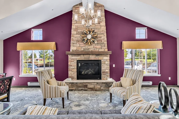 Colonial Gardens Gracious Retirement Living Hawthorn Senior Independent Living in Beverly, Massachusetts fireplace