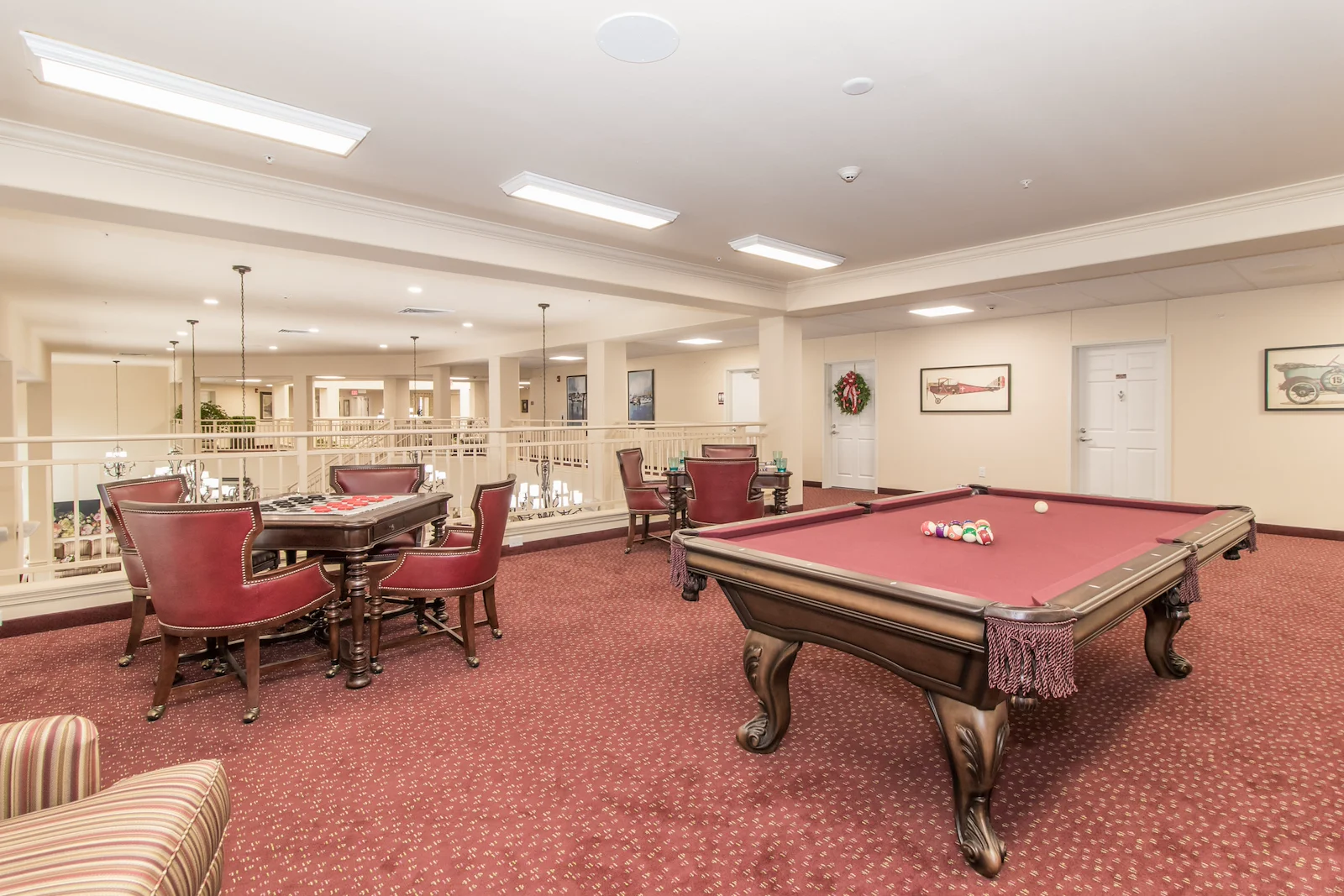 El Dorado Estates Gracious Retirement Living Hawthorn Senior Independent Living in El Dorado Hills, California billiards table