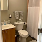 Plymouth Place independent living apartment bathroom