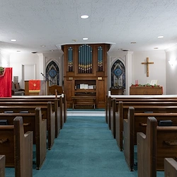 Wesley Manor Assisted Living Community offering assisted living and continuing care retirement community (CCRC) services in Louisville, KY, community chapel