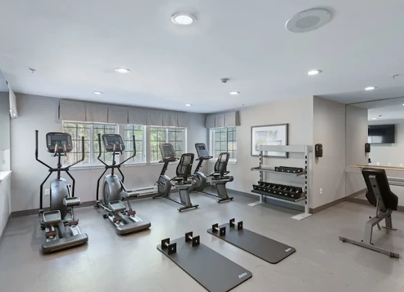 Independent living at Laurel Grove by Barclay House in Lawrenceville, GA, fitness center