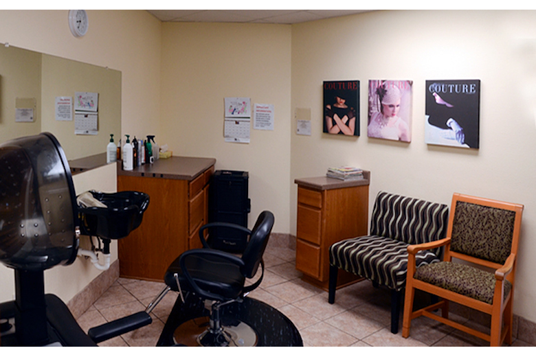 Get your hair done in our full-service salon or bring in your own stylist.