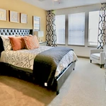 Watermere at Frisco senior living community offering active adult living and independent living in Frisco, TX, apartment bedroom