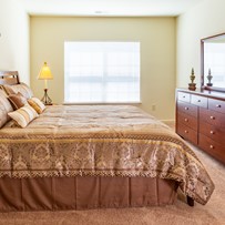 Assisted living bedrooms surrounded by comfort