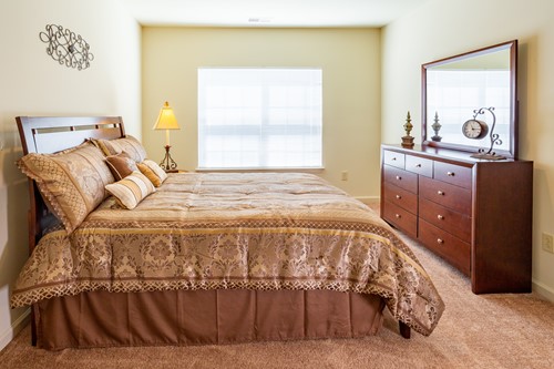 Assisted living bedrooms surrounded by comfort