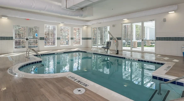 Acclaim at Cary Pointe, senior living community offering active adult and independent living in Cary, NC, indoor pool