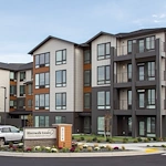 Riverwalk Estates Gracious Retirement Living Hawthorn Senior Independent Living in Kennewick, Washington AI-generated front exterior