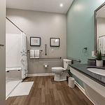 Spacious Senior Bathroom