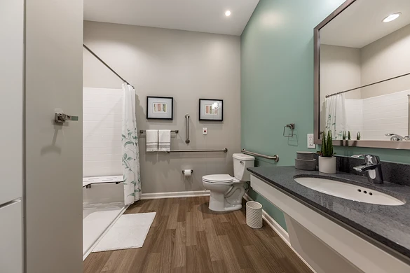Spacious Senior Bathroom