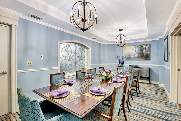 Allegro Boynton Beach, senior living community offering independent living, assisted living, memory care, and respite care in Boynton Beach, FL, private dining room