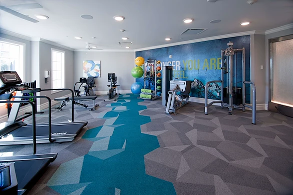 Allegro Parkland, senior living community offering independent living, assisted living, memory care, and respite care in Parkland, FL, fitness center 