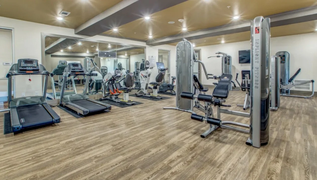 Watermere at Woodland Lakes senior living community offering active adult living and independent living in Conroe, TX, fitness center