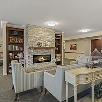 Lounge area at the Waters of Edina 