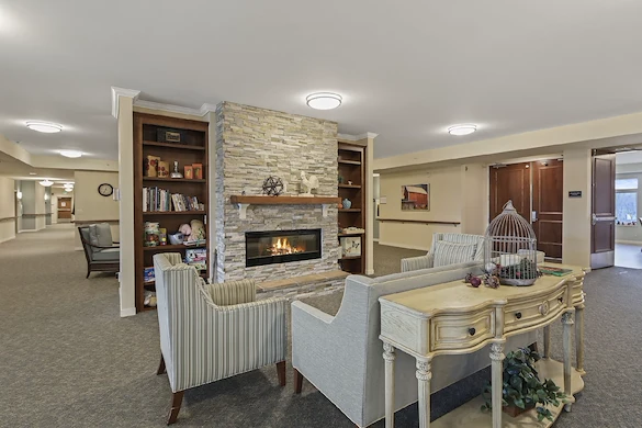 Lounge area at the Waters of Edina 