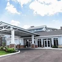 Front entrance to Verena at Hilliard Senior Living 