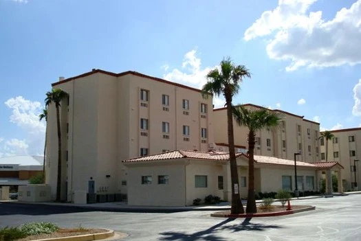 View of Manor II from 19th Ave - Entrance is off Sunnyside Ave.