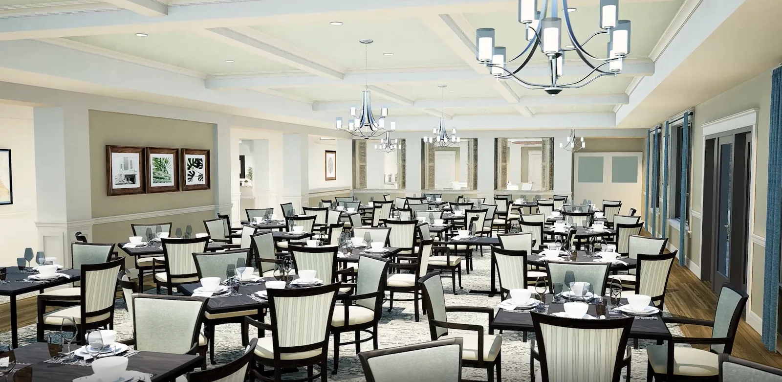 Senior housing with luxury amenities 