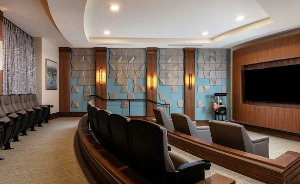 Westhill Macon senior living community offering assisted living and memory care in Macon, GA, movie theatre