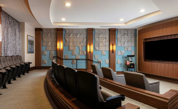Westhill Macon senior living community offering assisted living and memory care in Macon, GA, movie theatre