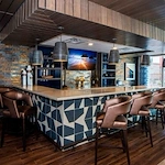 Bar/lounge area at Verena at Gilbert Senior Living 