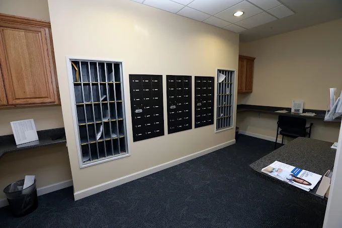 Melrose Meadows package and mail receiving room