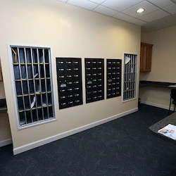 Melrose Meadows package and mail receiving room