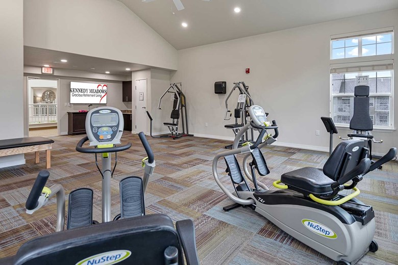Kennedy Meadows Gracious Retirement Living Hawthorn Senior Independent Living in North Billerica, Massachusetts gym fitness center