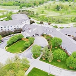 Melrose Meadows drone view exterior