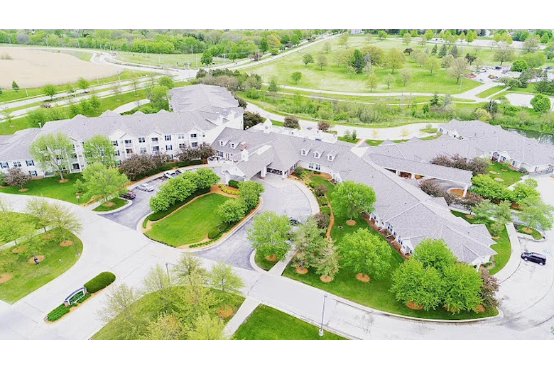 Melrose Meadows drone view exterior