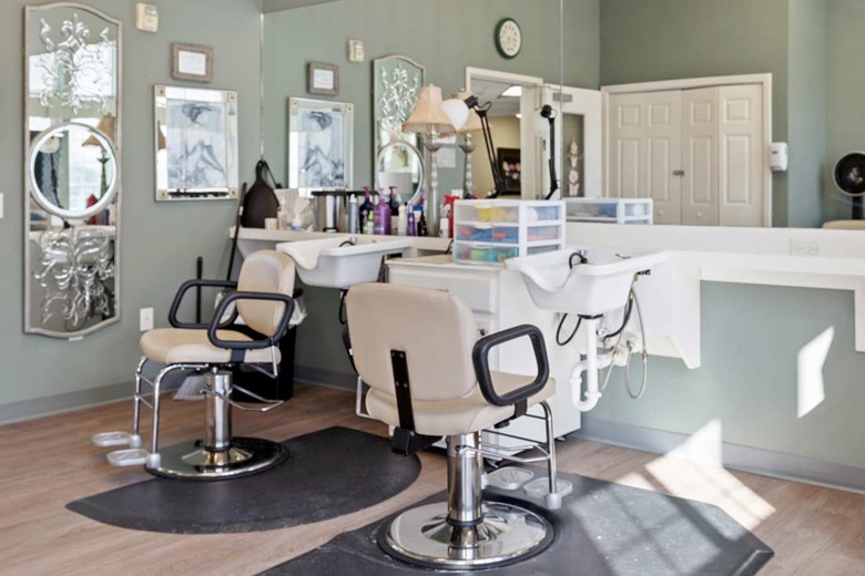 Carolina Estates Gracious Retirement Living Hawthorn Senior Independent Living in Greensboro, North Carolina beauty hair salon