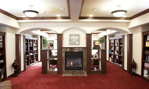 Camden Springs Gracious Retirement Living Hawthorn Senior Independent Living in Elk Grove, California fireplace