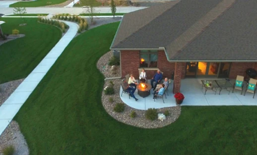 Schowalter Villa outdoor gathering