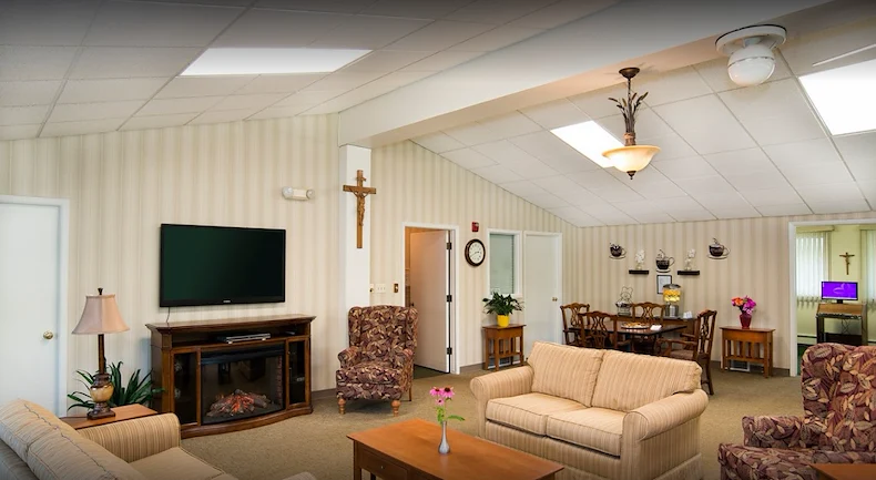 Marian Place Independent Living apartment living room 